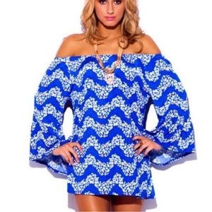 Off the shoulder mini dress/tunic